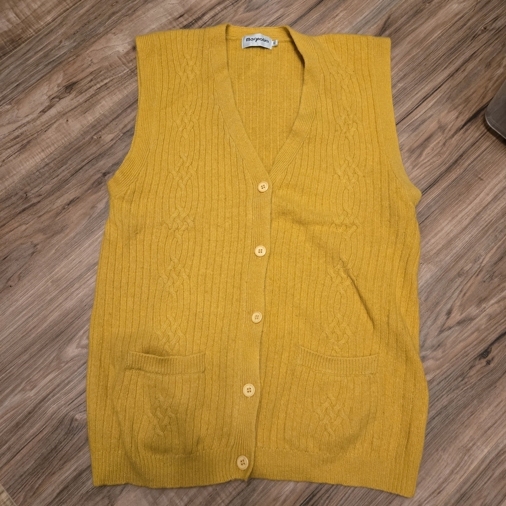 Magnolia Golden Cable Knit Vest